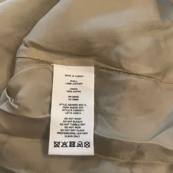 Theory Perforated Suede MIDI Skirt - Picture 5 of 5